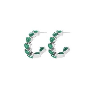 Pendiente Moonila Argento...